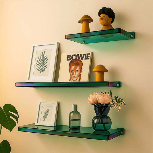 Minimal Acrylic Shelf – colorful wall-mounted storage – STUDIO GONKA