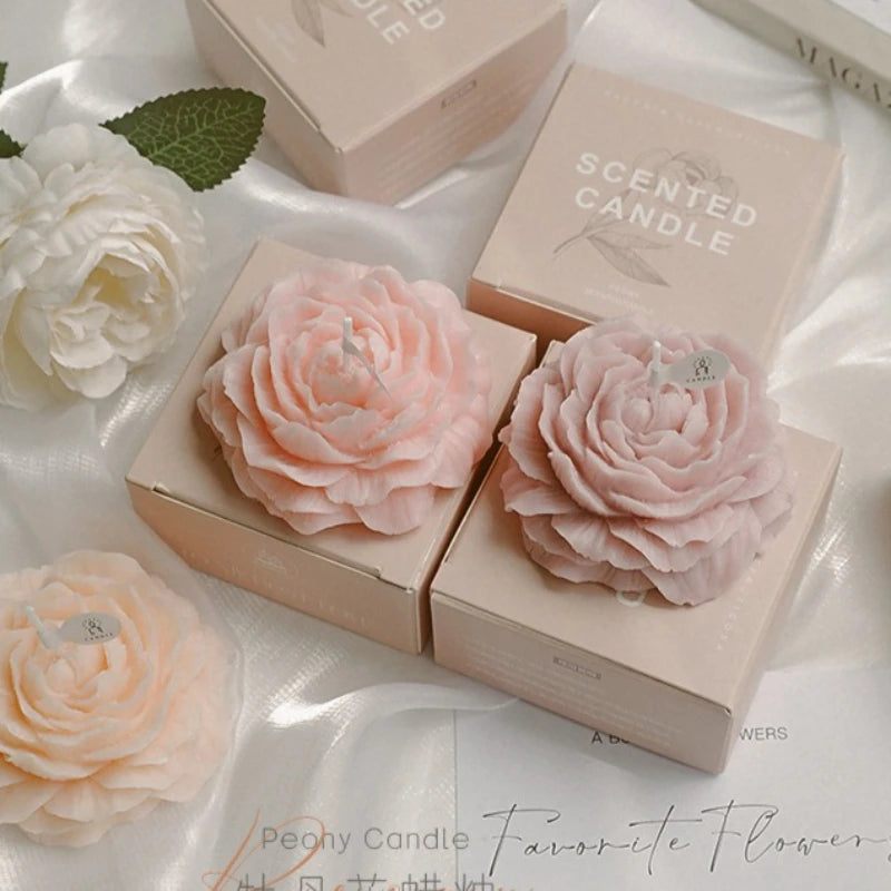 Peony Bloom Sculptural Scented Candle
