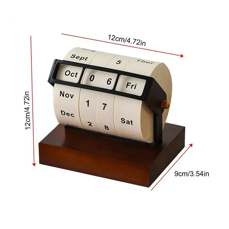 Perpetual Desk Calendar – rotating wooden perpetual calendar – STUDIO GONKA