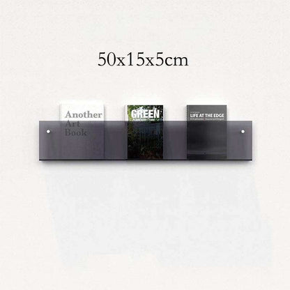 Floating acrylic magazine holder wall rack in bold colors – STUDIO GONKA