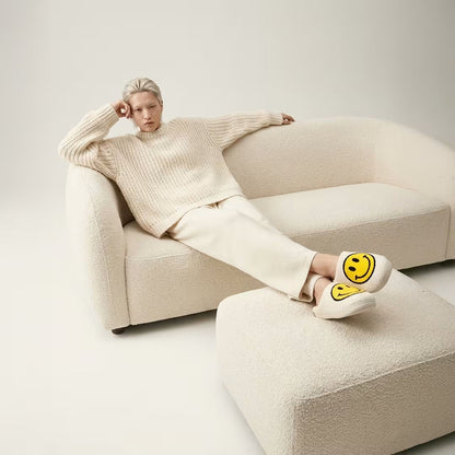 Smiling Plush Slippers