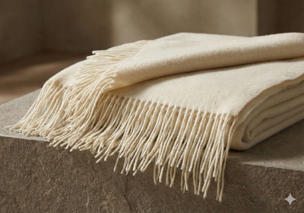 Soft Ivory Throw