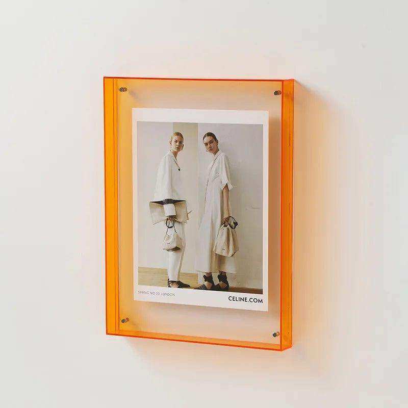 Clear acrylic picture frame in vivid colors – STUDIO GONKA