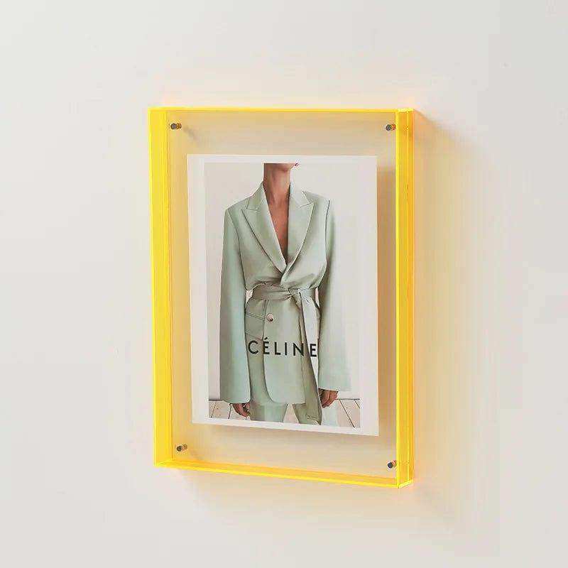 Clear acrylic picture frame in vivid colors – STUDIO GONKA