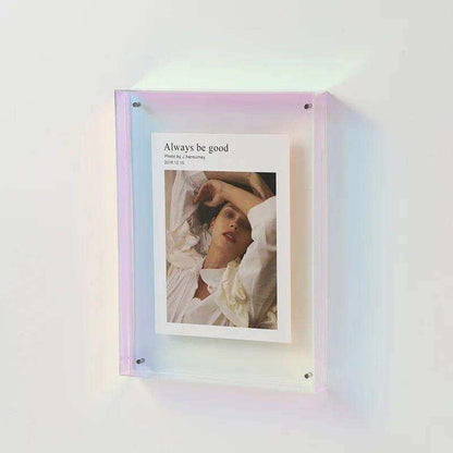 Clear acrylic picture frame in vivid colors – STUDIO GONKA