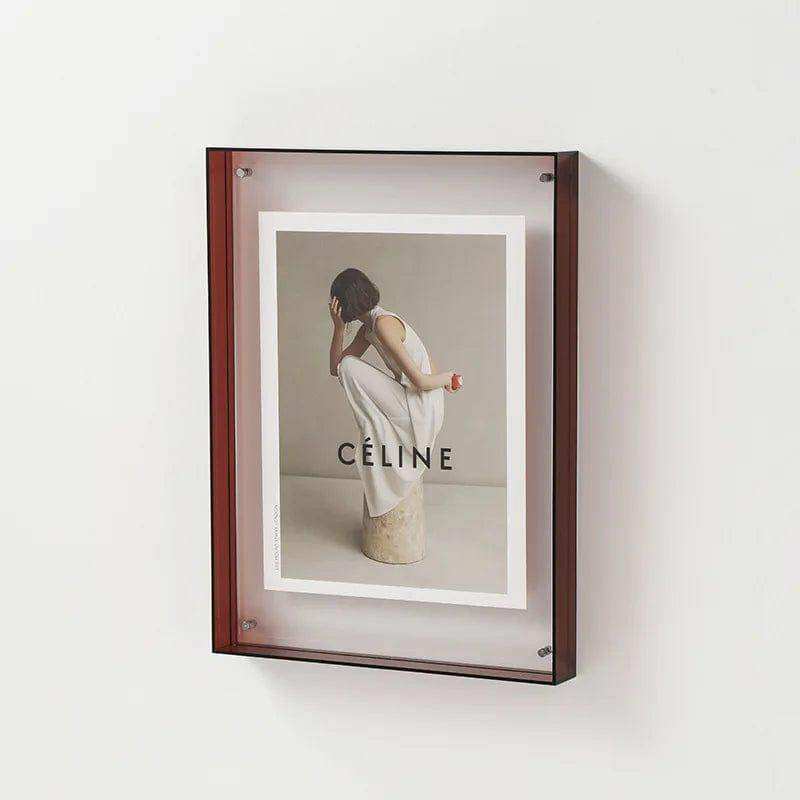Clear acrylic picture frame in vivid colors – STUDIO GONKA