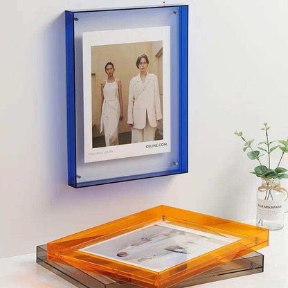 Clear acrylic picture frame in vivid colors – STUDIO GONKA