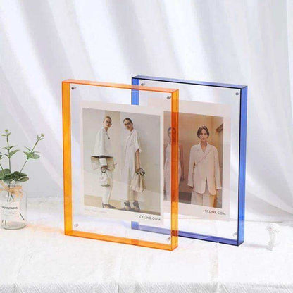 Clear acrylic picture frame in vivid colors – STUDIO GONKA