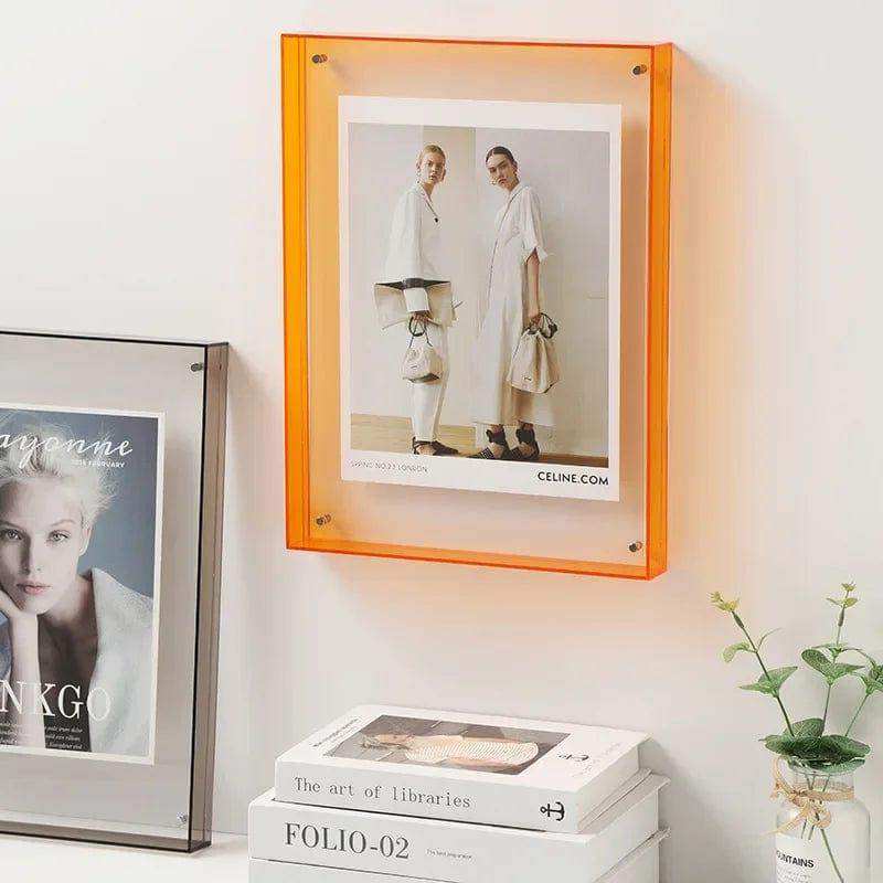 Clear acrylic picture frame in vivid colors – STUDIO GONKA
