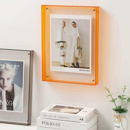 Clear acrylic picture frame in vivid colors – STUDIO GONKA
