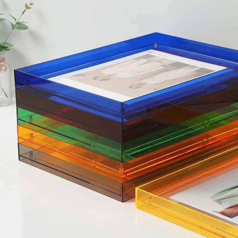 Clear acrylic picture frame in vivid colors – STUDIO GONKA