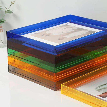 Clear acrylic picture frame in vivid colors – STUDIO GONKA