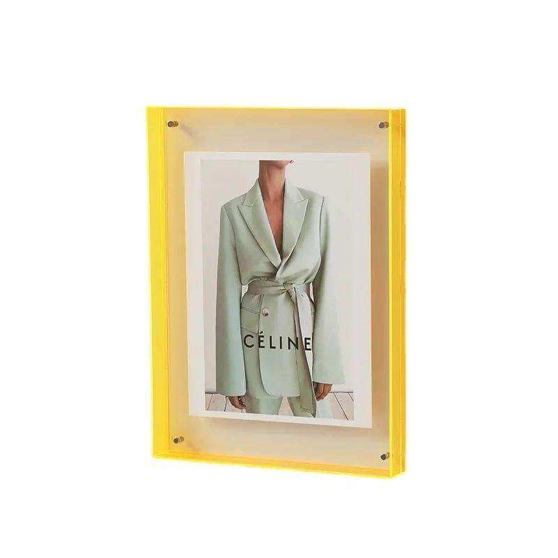Clear acrylic picture frame in vivid colors – STUDIO GONKA