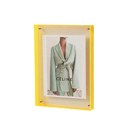 Clear acrylic picture frame in vivid colors – STUDIO GONKA