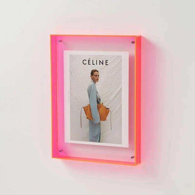 Clear acrylic picture frame in vivid colors – STUDIO GONKA