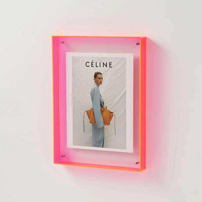 Clear acrylic picture frame in vivid colors – STUDIO GONKA