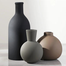 Rustic Ceramic Vase Trio