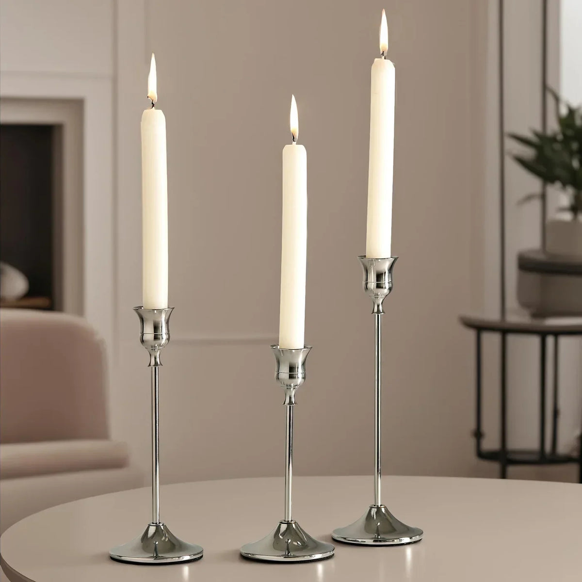 Versailles Glow Metal Taper Candle Holder