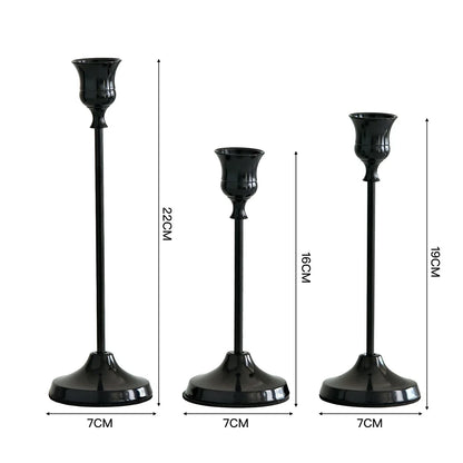 Versailles Glow Metal Taper Candle Holder