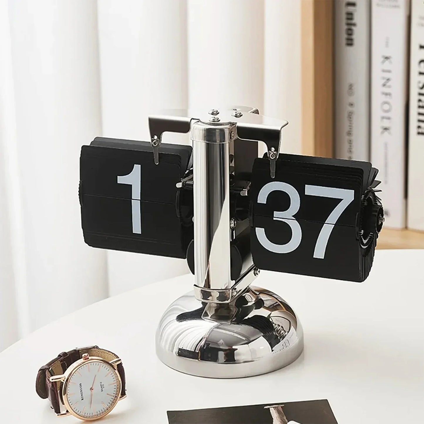 Vintage Flip Clock – retro auto flip desk clock – STUDIO GONKA