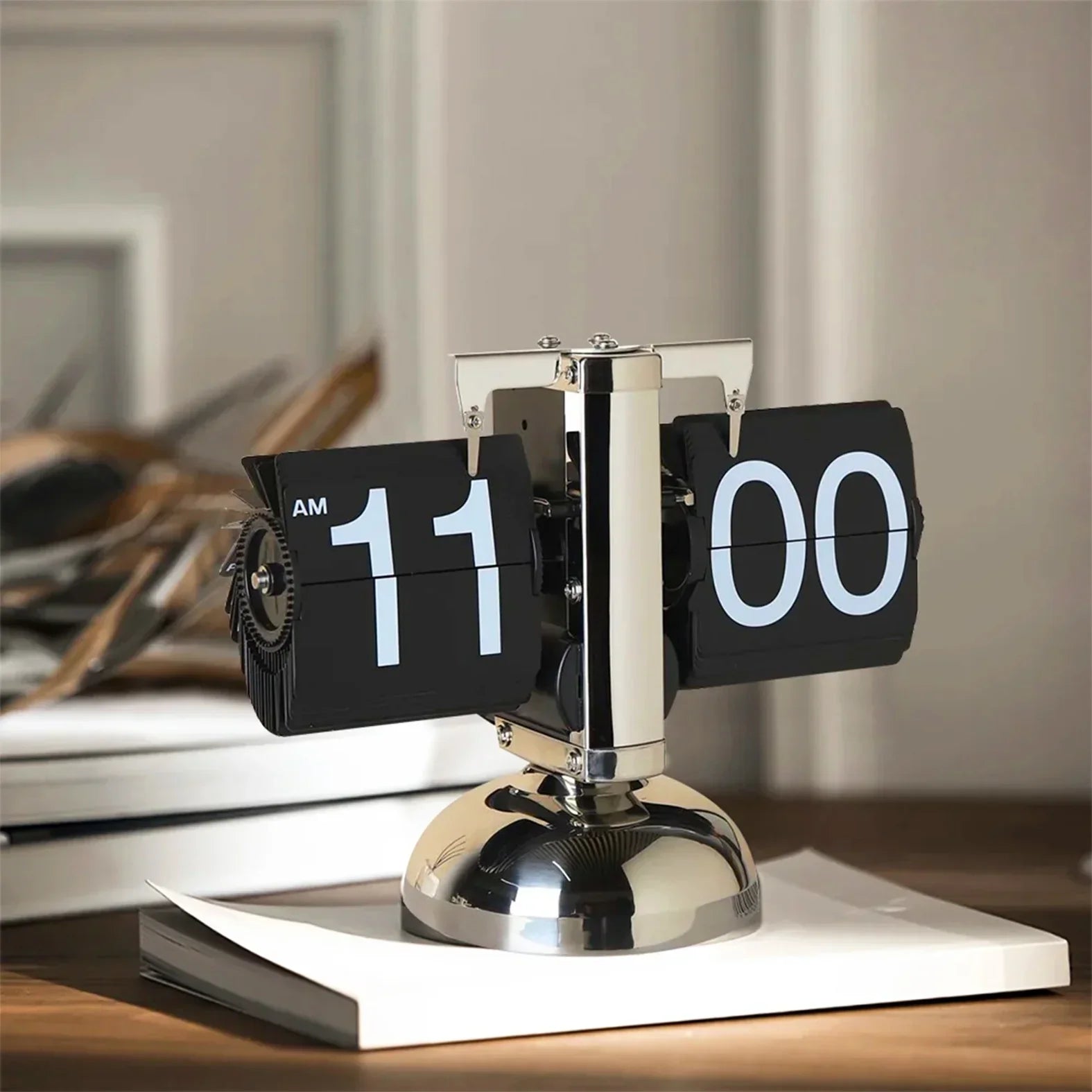 Vintage Flip Clock – retro auto flip desk clock – STUDIO GONKA