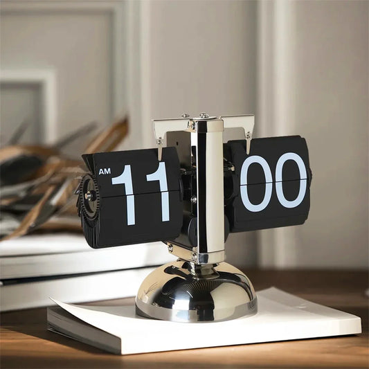 Vintage Flip Clock – retro auto flip desk clock – STUDIO GONKA