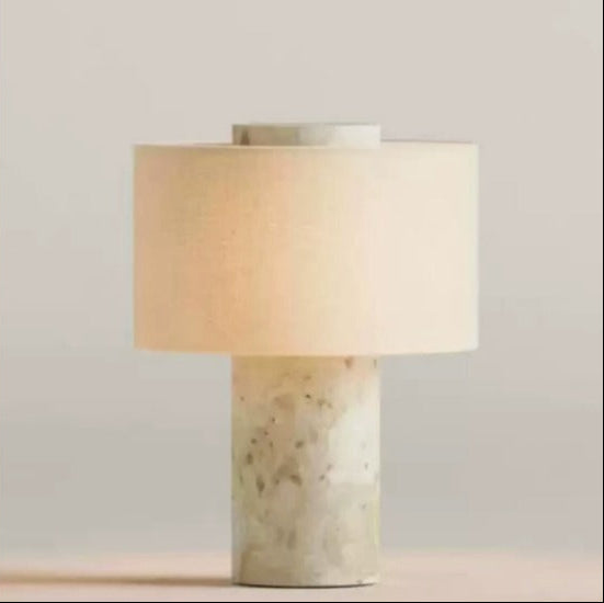 Marmora Marble Table Lamp with natural Calacatta marble base – STUDIO GONKA